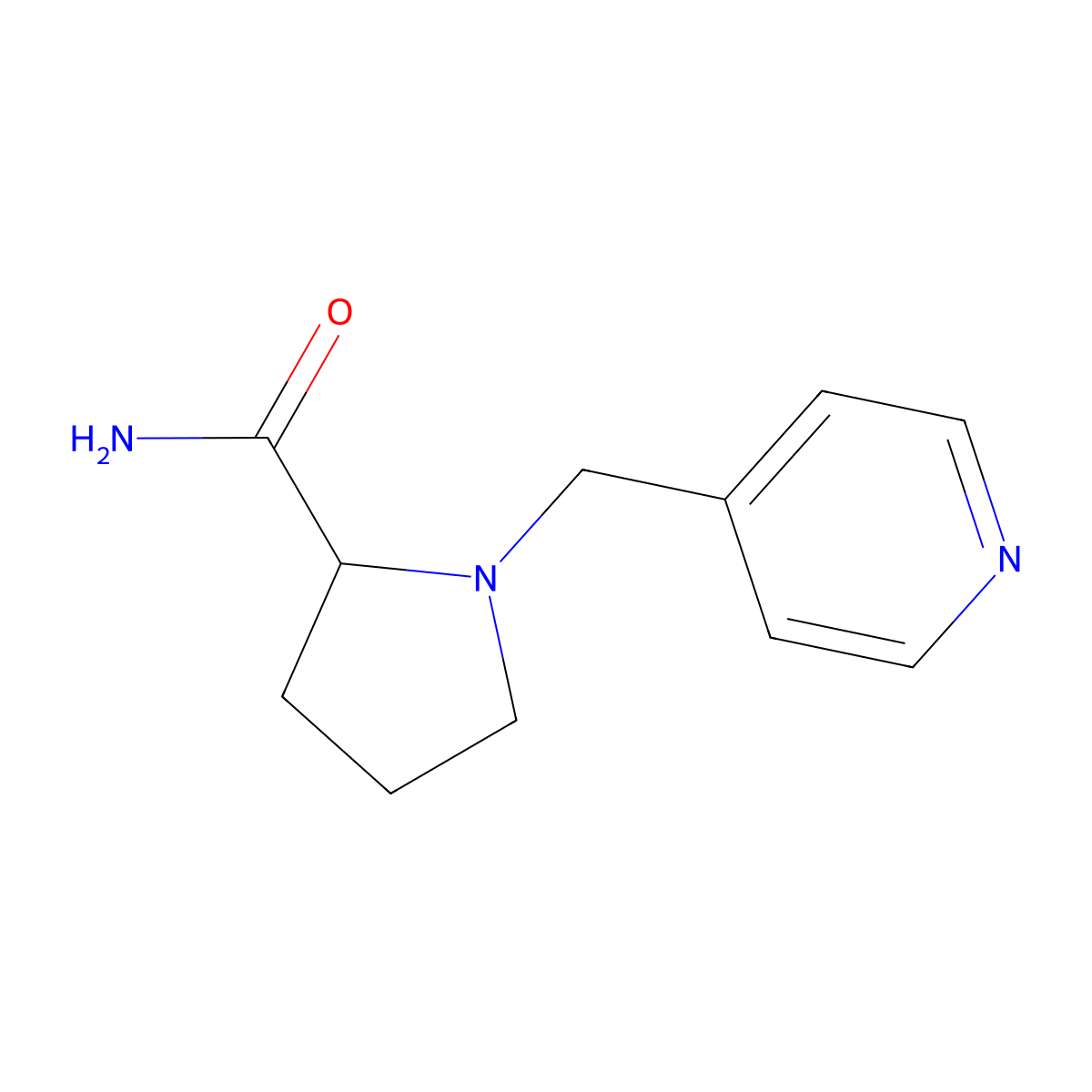 1-(Pyridin-4-ylmethyl)pyrrolidine-2-carboxamide molecular structure, CAS 2034202-36-1
