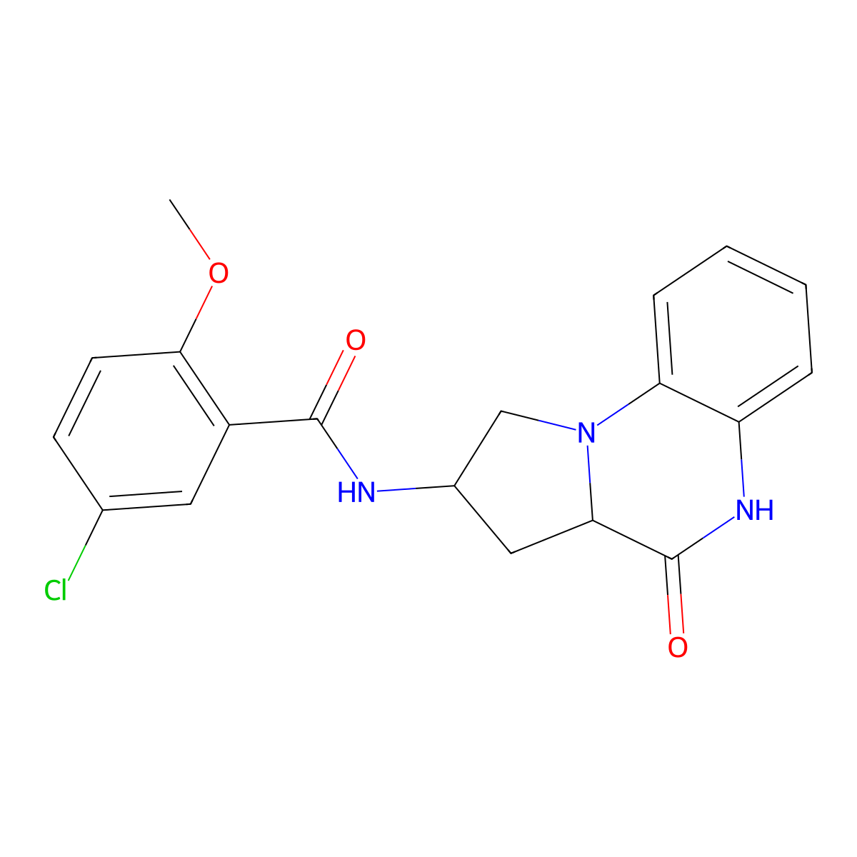 5-chloro-2-methoxy-N-(4-oxo-1,2,3,3a,4,5-hexahydropyrrolo[1,2-a]quinoxalin-2-yl)benzamide molecular structure, CAS 2034204-41-4