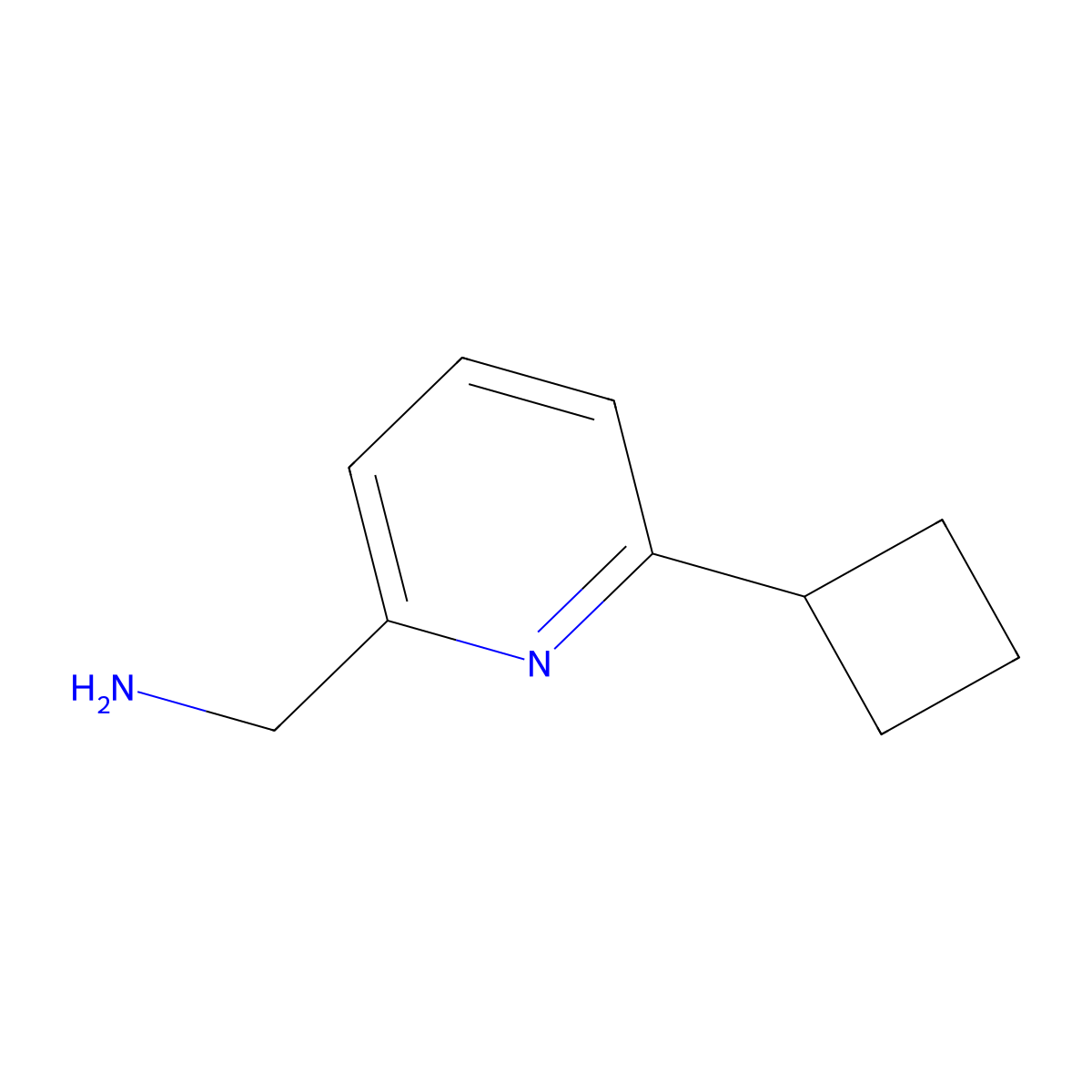 1-(6-Cyclobutylpyridin-2-yl)methanamine molecular structure, CAS 2034206-01-2