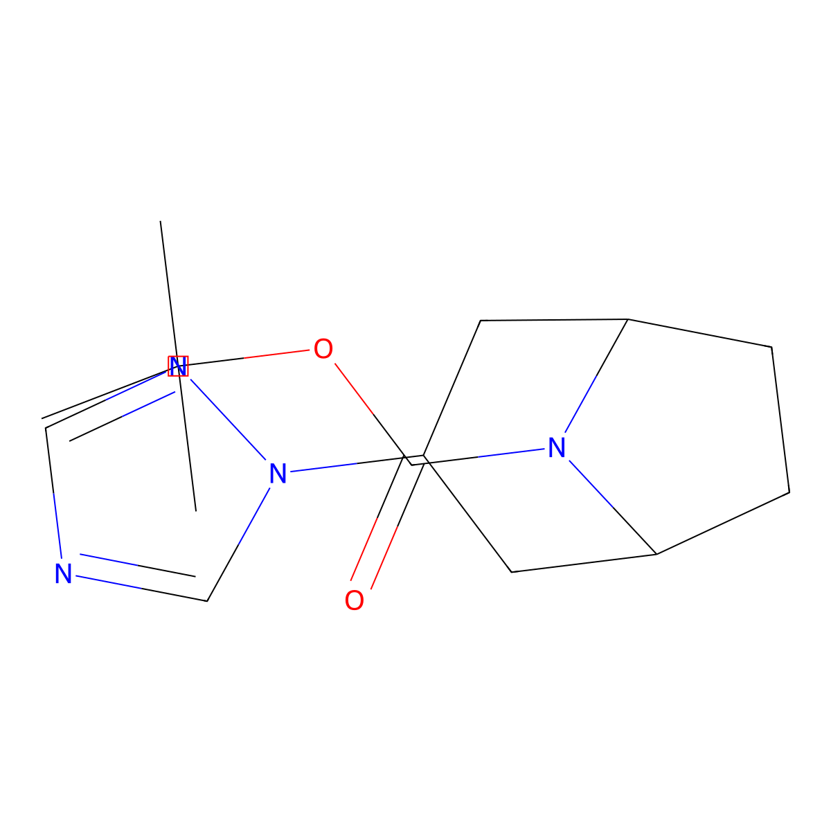 tert-butyl 3-(1H-1,2,4-triazol-1-yl)-8-azabicyclo[3.2.1]octane-8-carboxylate molecular structure, CAS 2034207-32-2
