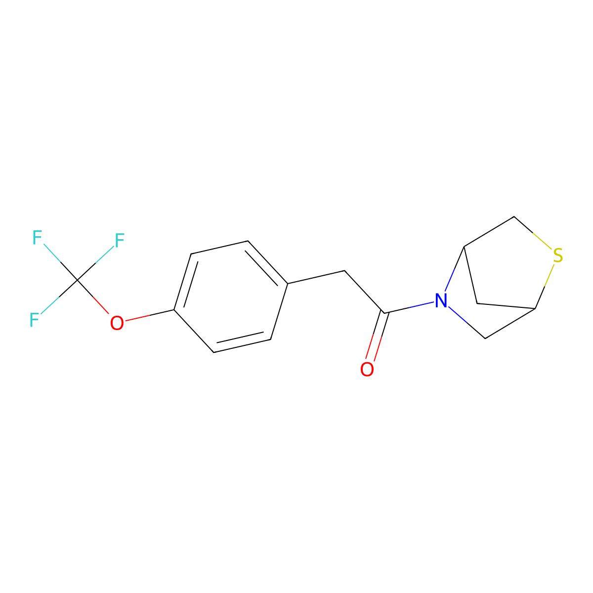 1-(2-Thia-5-azabicyclo[2.2.1]heptan-5-yl)-2-(4-(trifluoromethoxy)phenyl)ethanone molecular structure, CAS 2034207-49-1