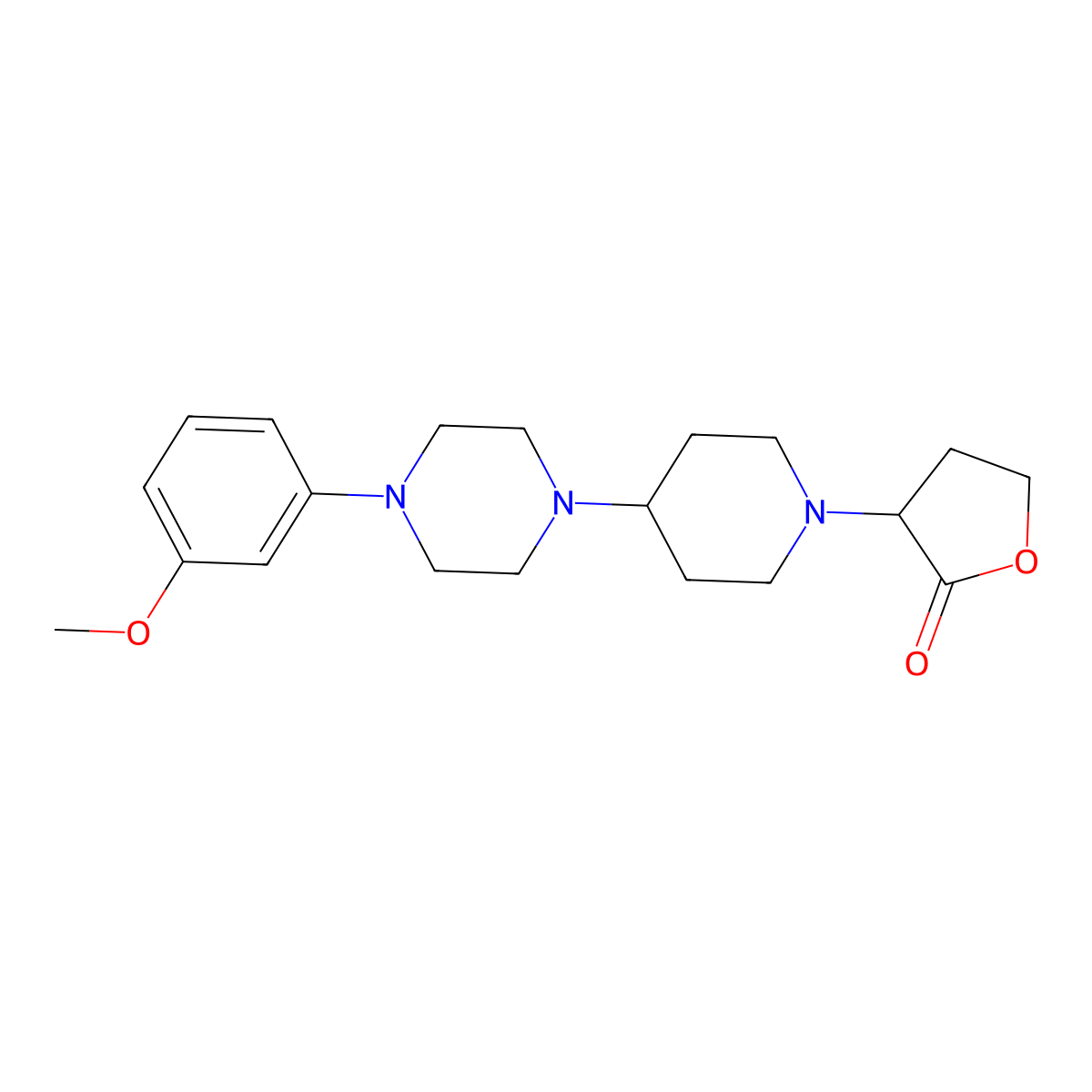 3-(4-(4-(3-methoxyphenyl)piperazin-1-yl)piperidin-1-yl)dihydrofuran-2(3H)-one molecular structure, CAS 2034207-56-0