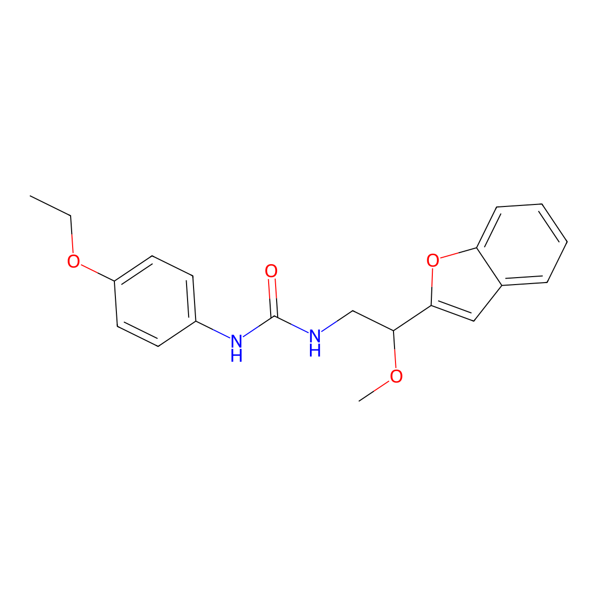 1-(2-(Benzofuran-2-yl)-2-methoxyethyl)-3-(4-ethoxyphenyl)urea molecular structure, CAS 2034207-66-2