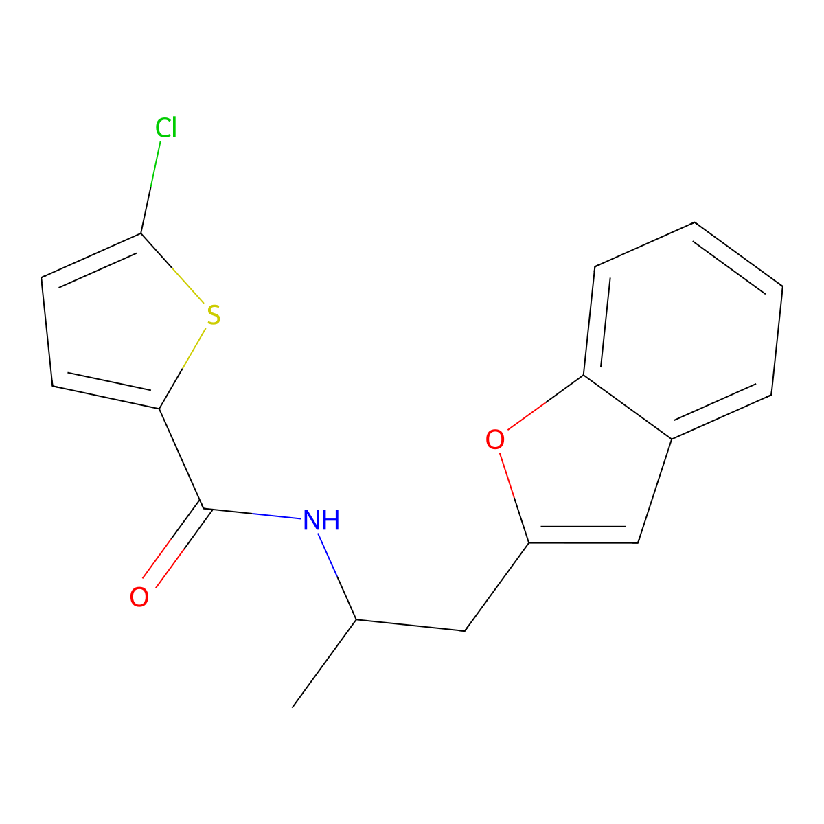N-(1-(benzofuran-2-yl)propan-2-yl)-5-chlorothiophene-2-carboxamide molecular structure, CAS 2034210-26-7