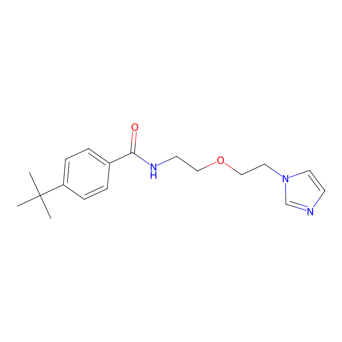 N-(2-(2-(1H-imidazol-1-yl)ethoxy)ethyl)-4-(tert-butyl)benzamide molecular structure, CAS 2034225-07-3