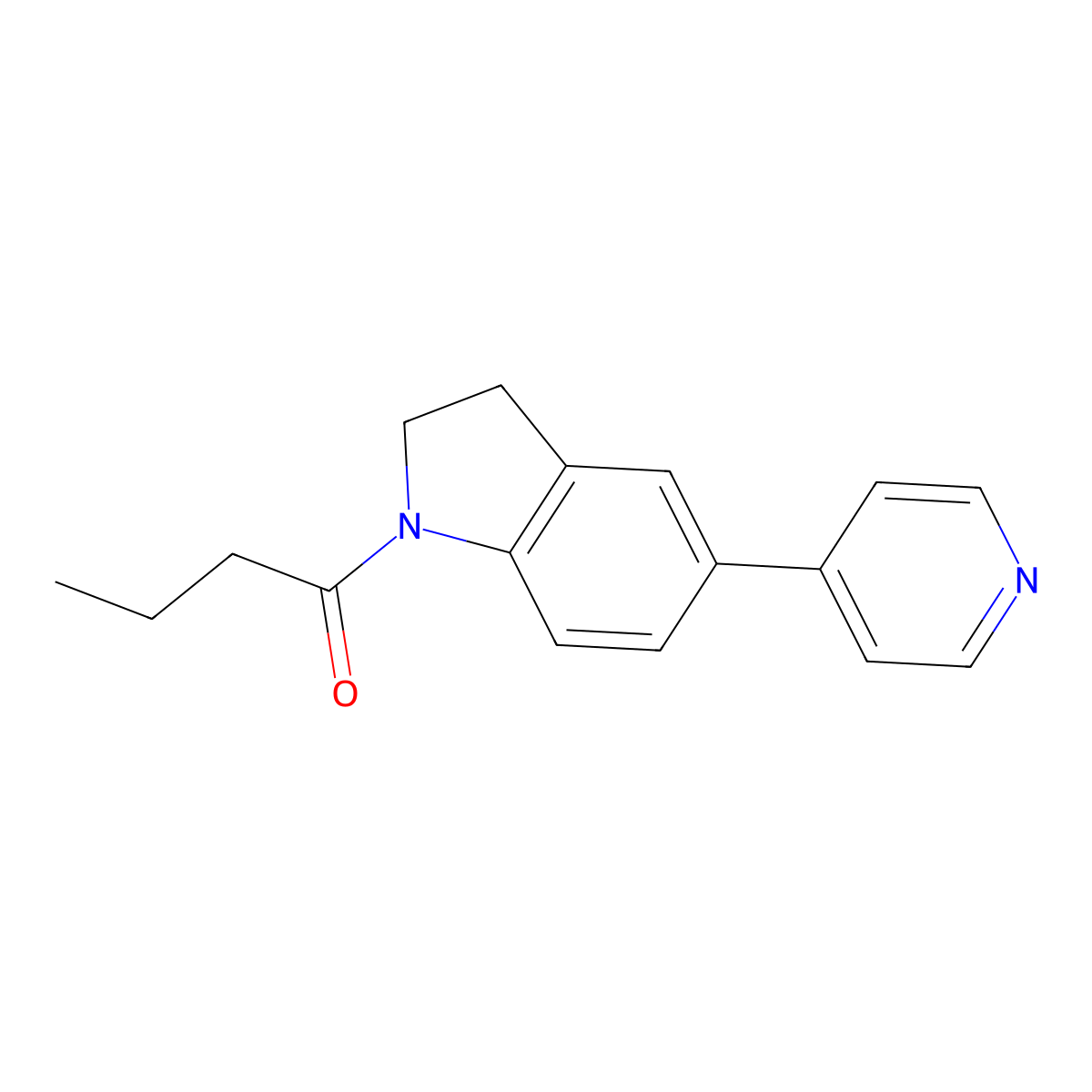 1-(5-(Pyridin-4-yl)indolin-1-yl)butan-1-one molecular structure, CAS 2034226-30-5