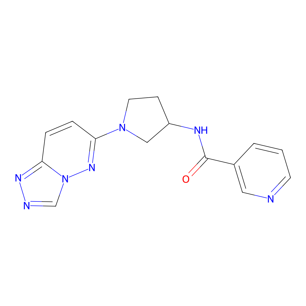 N-(1-([1,2,4]triazolo[4,3-b]pyridazin-6-yl)pyrrolidin-3-yl)nicotinamide molecular structure, CAS 2034229-80-4