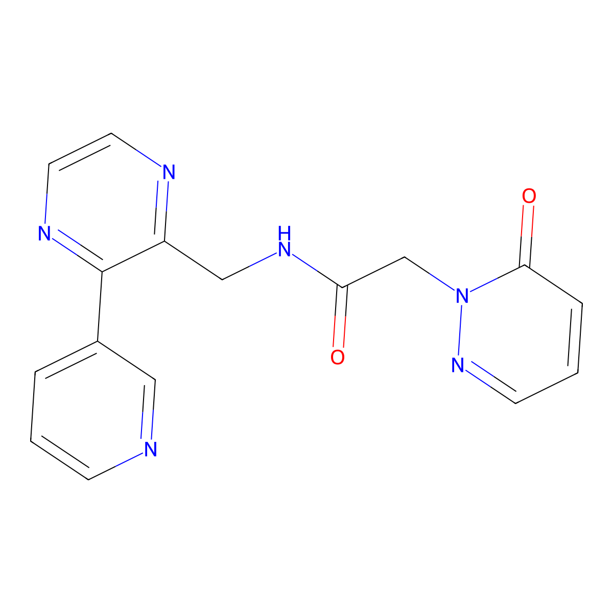 2-(6-oxo-1,6-dihydropyridazin-1-yl)-N-{[3-(pyridin-3-yl)pyrazin-2-yl]methyl}acetamide molecular structure, CAS 2034230-94-7