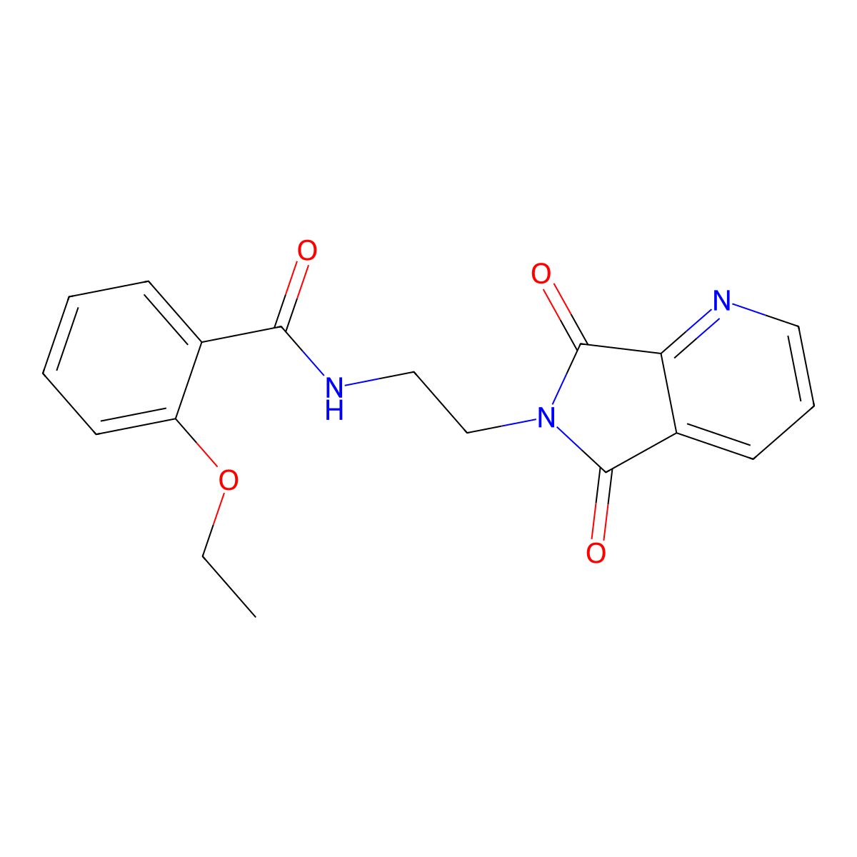 N-(2-{5,7-dioxo-5H,6H,7H-pyrrolo[3,4-b]pyridin-6-yl}ethyl)-2-ethoxybenzamide molecular structure, CAS 2034231-56-4