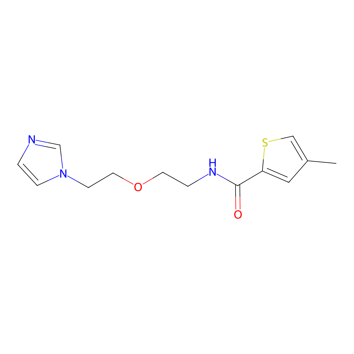 N-{2-[2-(1H-imidazol-1-yl)ethoxy]ethyl}-4-methylthiophene-2-carboxamide molecular structure, CAS 2034232-29-4