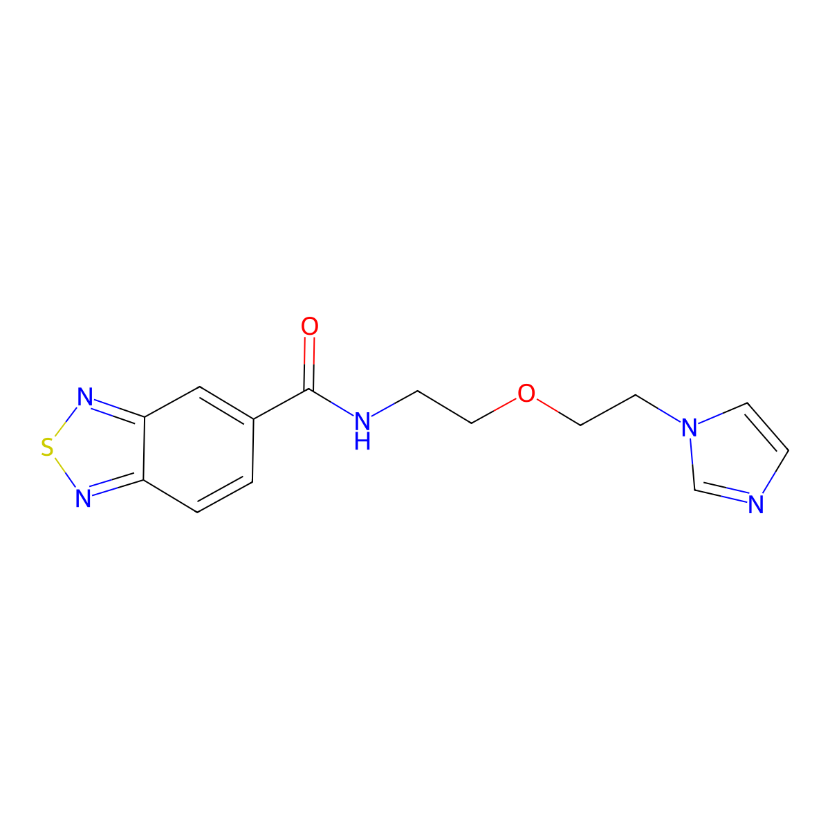 N-(2-(2-(1H-imidazol-1-yl)ethoxy)ethyl)benzo[c][1,2,5]thiadiazole-5-carboxamide molecular structure, CAS 2034232-35-2