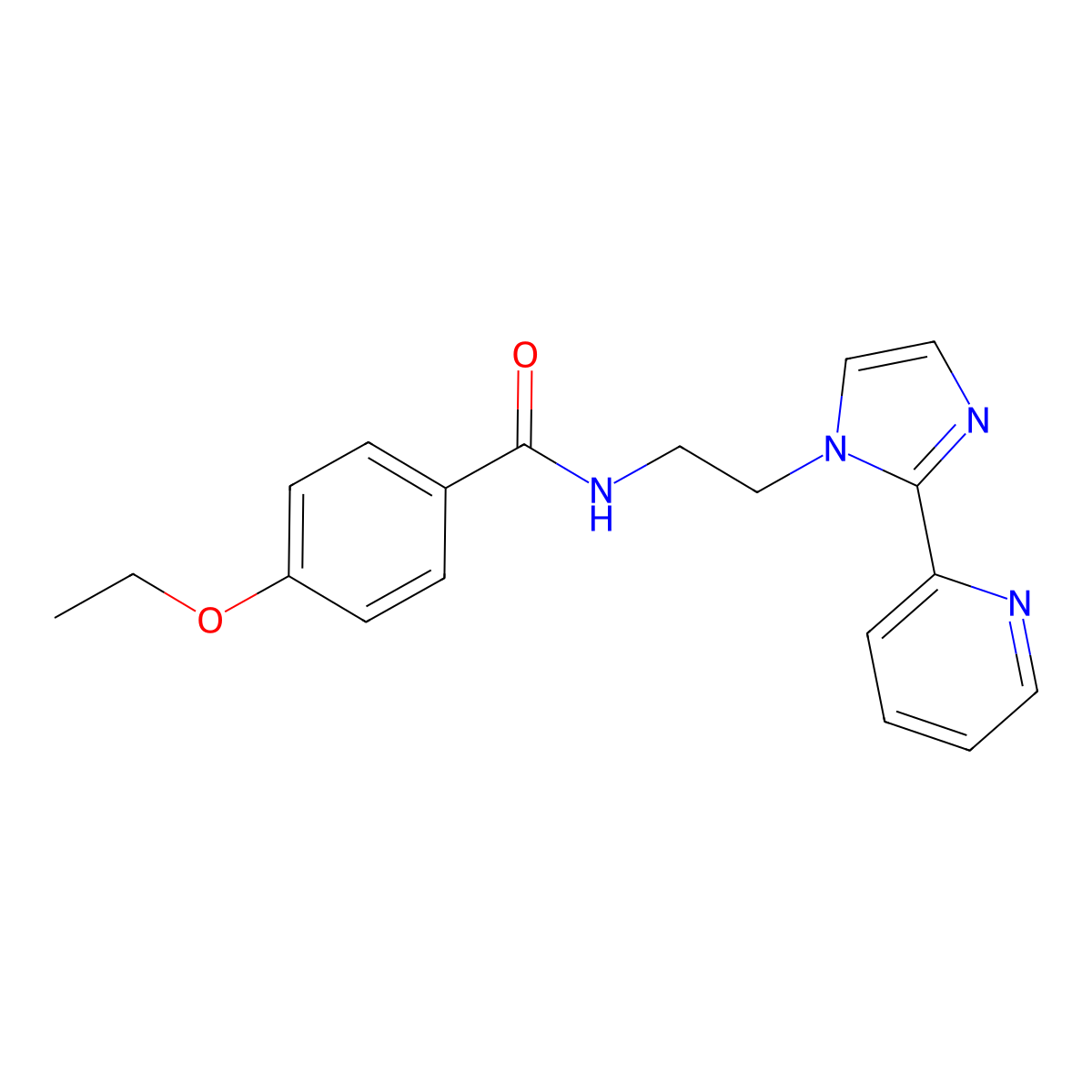 4-ethoxy-N-{2-[2-(pyridin-2-yl)-1H-imidazol-1-yl]ethyl}benzamide molecular structure, CAS 2034233-78-6