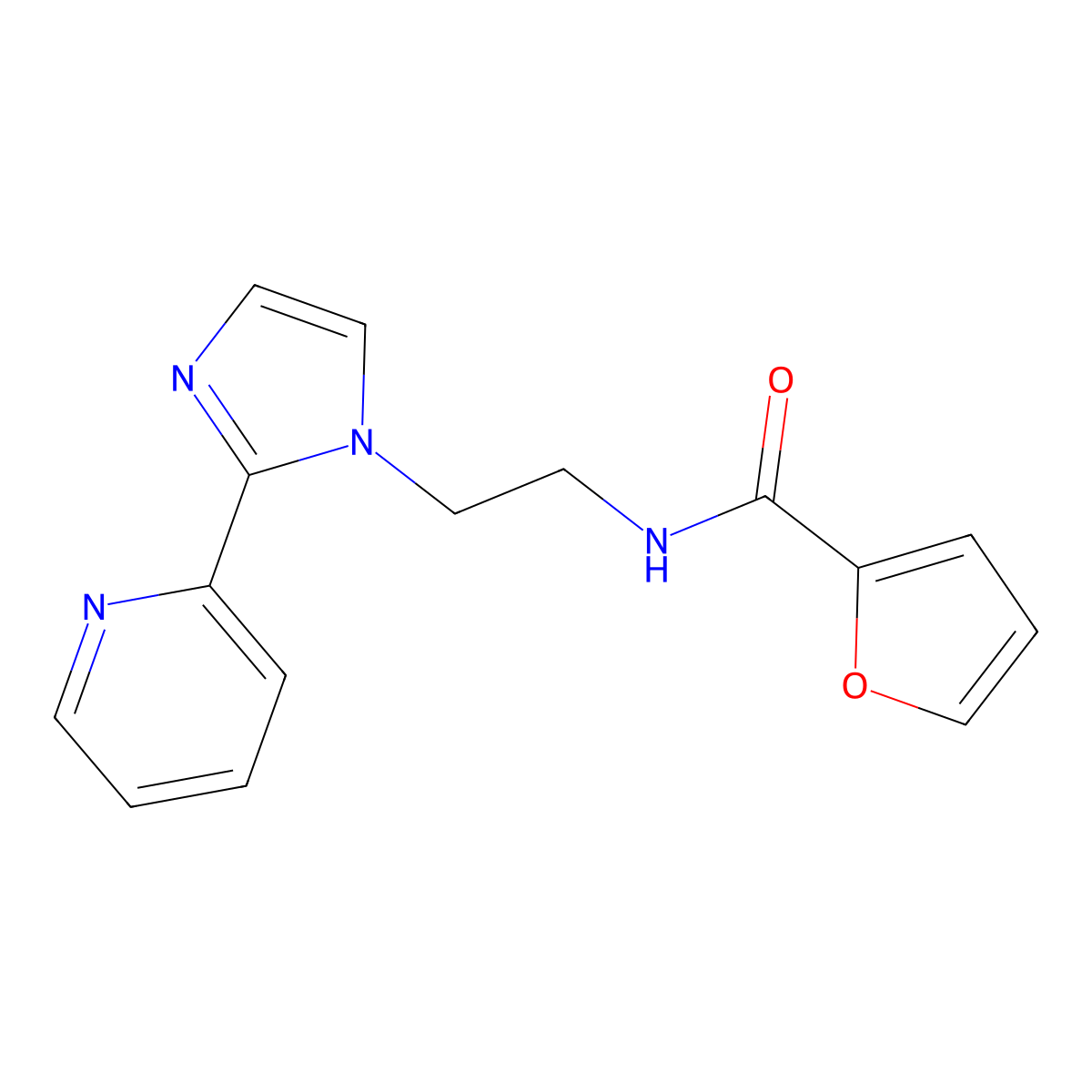 N-{2-[2-(pyridin-2-yl)-1H-imidazol-1-yl]ethyl}furan-2-carboxamide molecular structure, CAS 2034233-89-9