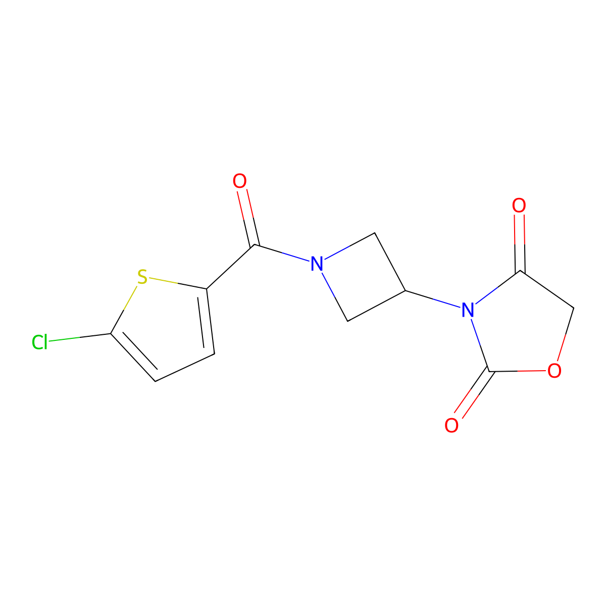 3-(1-(5-Chlorothiophene-2-carbonyl)azetidin-3-yl)oxazolidine-2,4-dione molecular structure, CAS 2034236-88-7