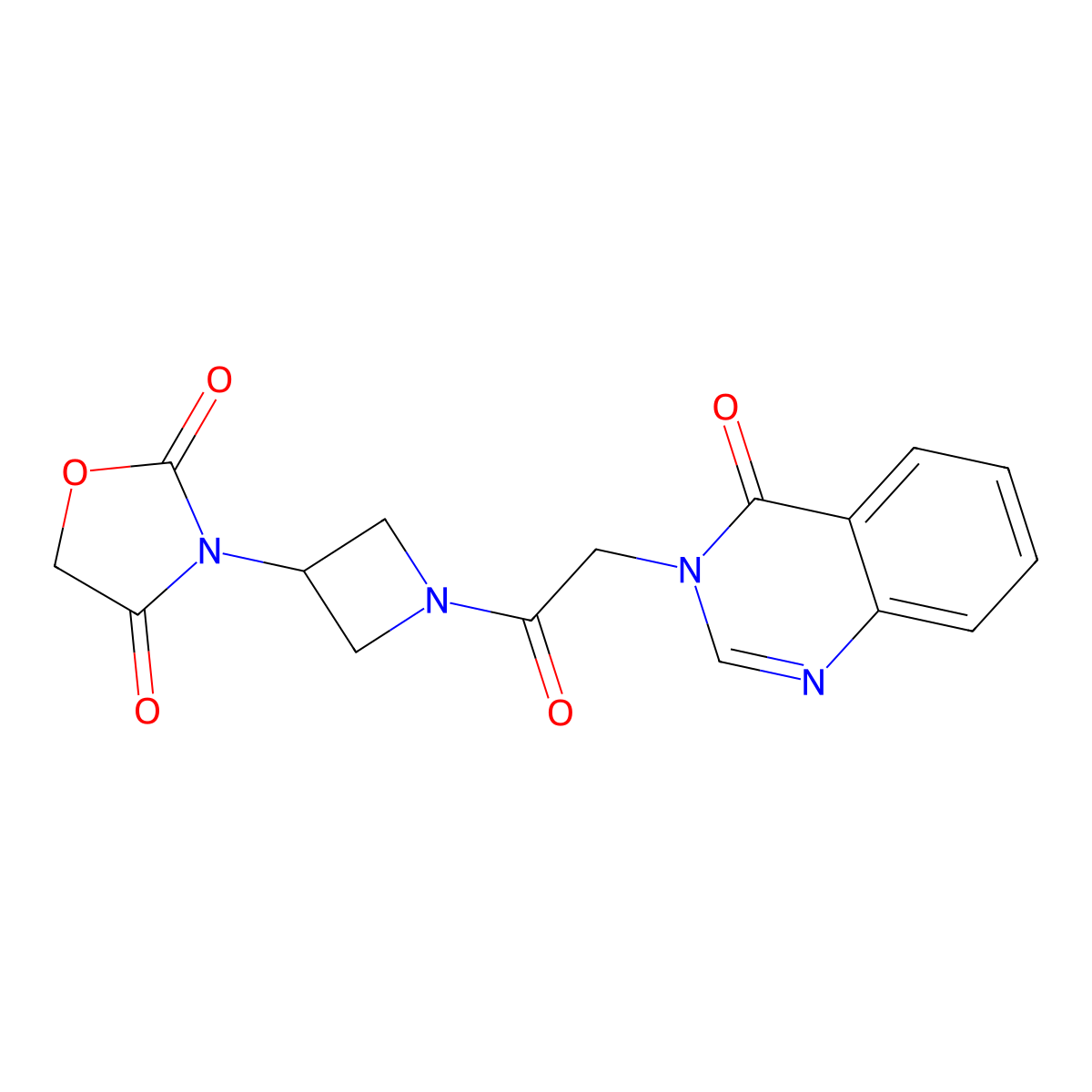 3-(1-(2-(4-oxoquinazolin-3(4H)-yl)acetyl)azetidin-3-yl)oxazolidine-2,4-dione molecular structure, CAS 2034237-22-2