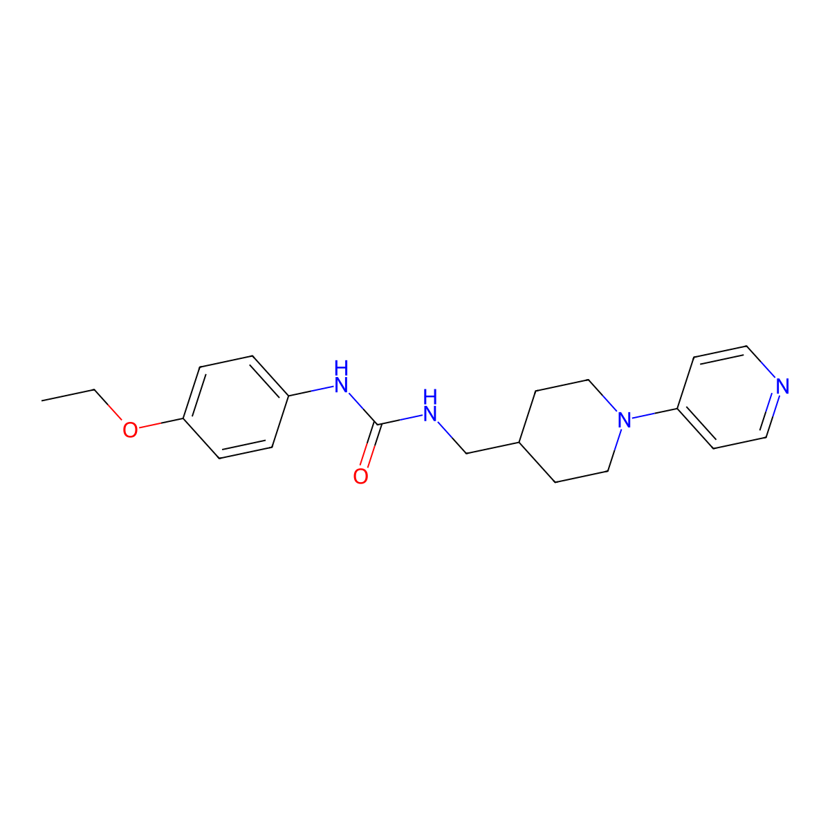 1-(4-Ethoxyphenyl)-3-{[1-(pyridin-4-yl)piperidin-4-yl]methyl}urea molecular structure, CAS 2034237-85-7
