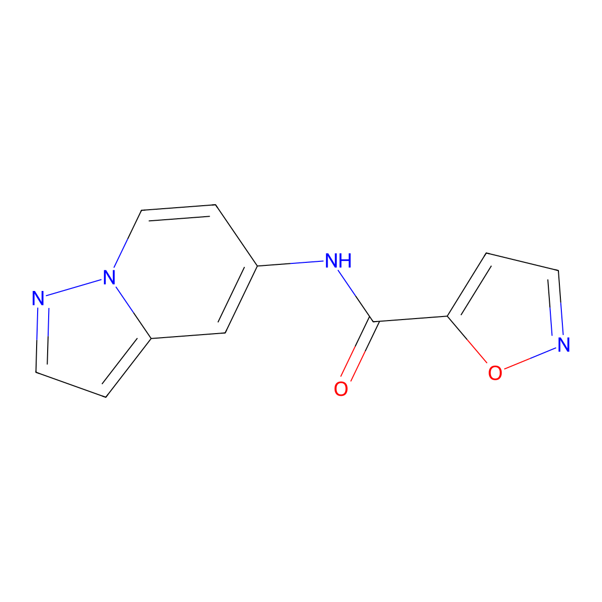 N-(pyrazolo[1,5-a]pyridin-5-yl)isoxazole-5-carboxamide molecular structure, CAS 2034238-27-0