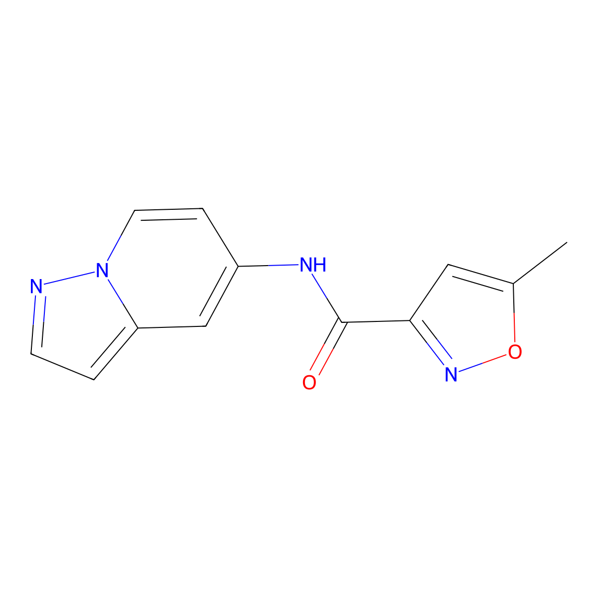5-methyl-N-(pyrazolo[1,5-a]pyridin-5-yl)isoxazole-3-carboxamide molecular structure, CAS 2034238-50-9