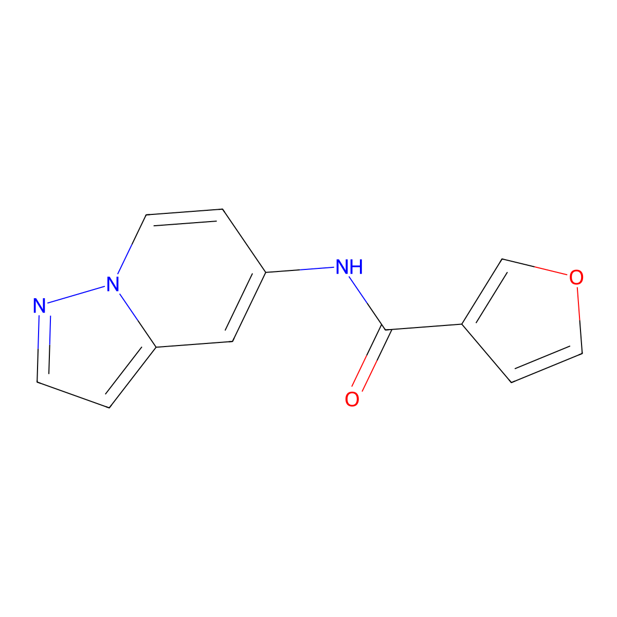 N-(pyrazolo[1,5-a]pyridin-5-yl)furan-3-carboxamide molecular structure, CAS 2034238-91-8