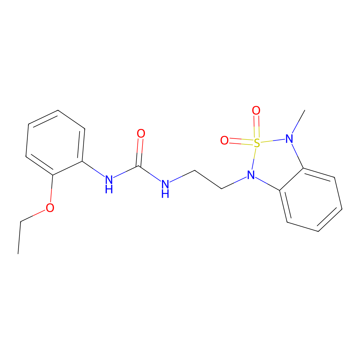 1-(2-ethoxyphenyl)-3-(2-(3-methyl-2,2-dioxidobenzo[c][1,2,5]thiadiazol-1(3H)-yl)ethyl)urea molecular structure, CAS 2034238-97-4