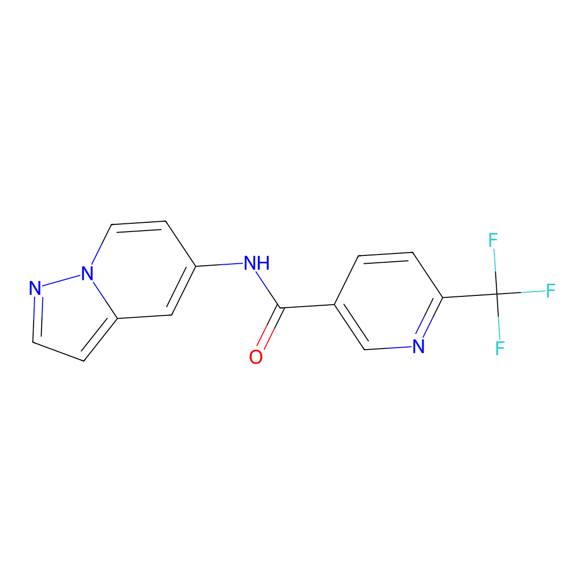 N-(pyrazolo[1,5-a]pyridin-5-yl)-6-(trifluoromethyl)nicotinamide molecular structure, CAS 2034239-00-2