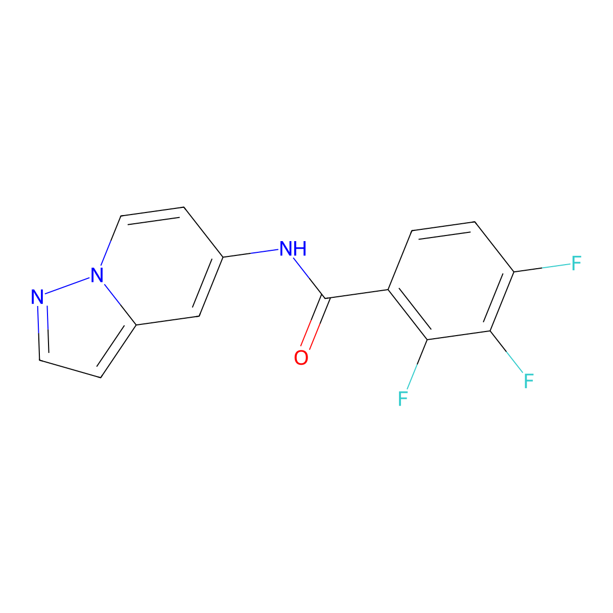 2,3,4-trifluoro-N-(pyrazolo[1,5-a]pyridin-5-yl)benzamide molecular structure, CAS 2034239-19-3