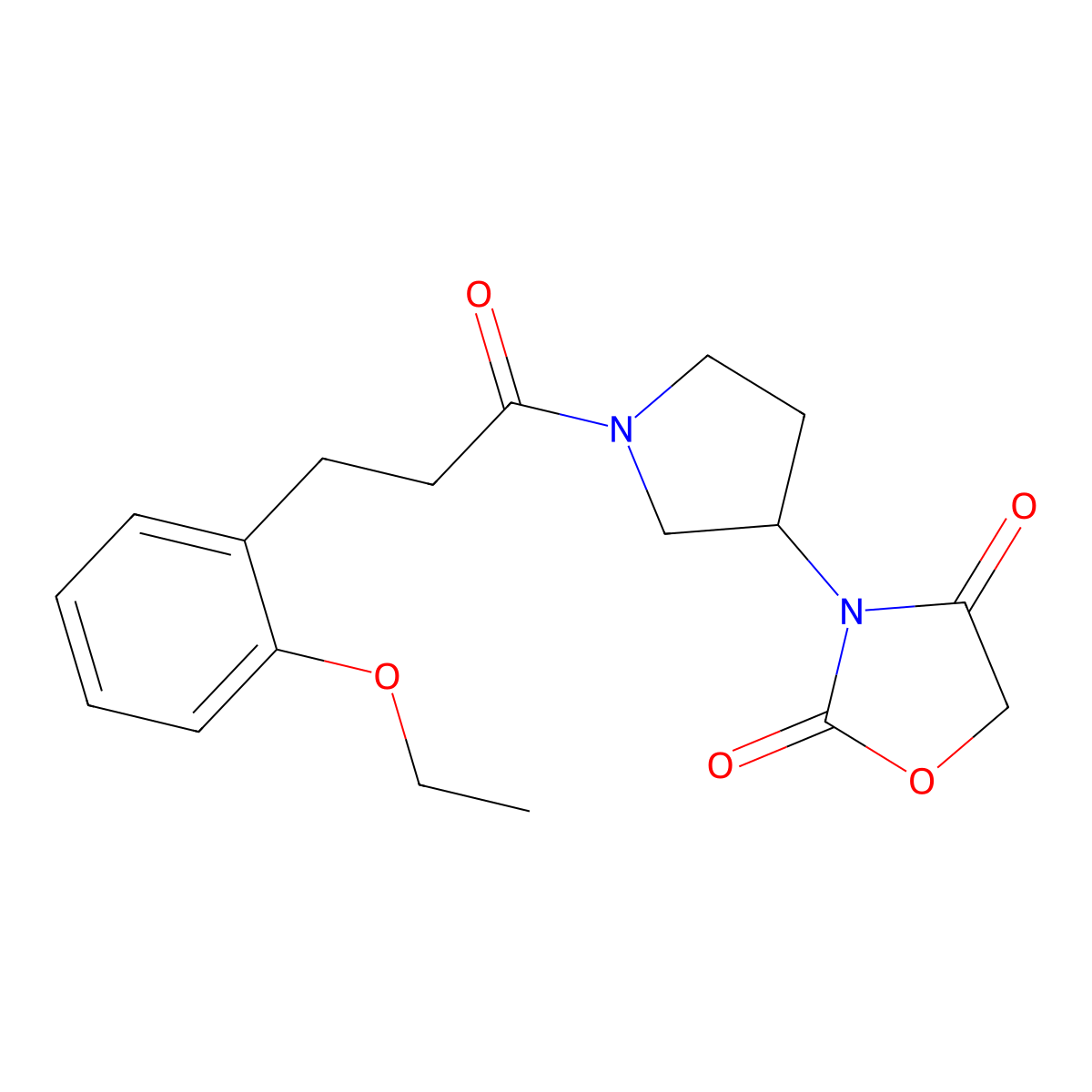 3-(1-(3-(2-Ethoxyphenyl)propanoyl)pyrrolidin-3-yl)oxazolidine-2,4-dione molecular structure, CAS 2034240-90-7
