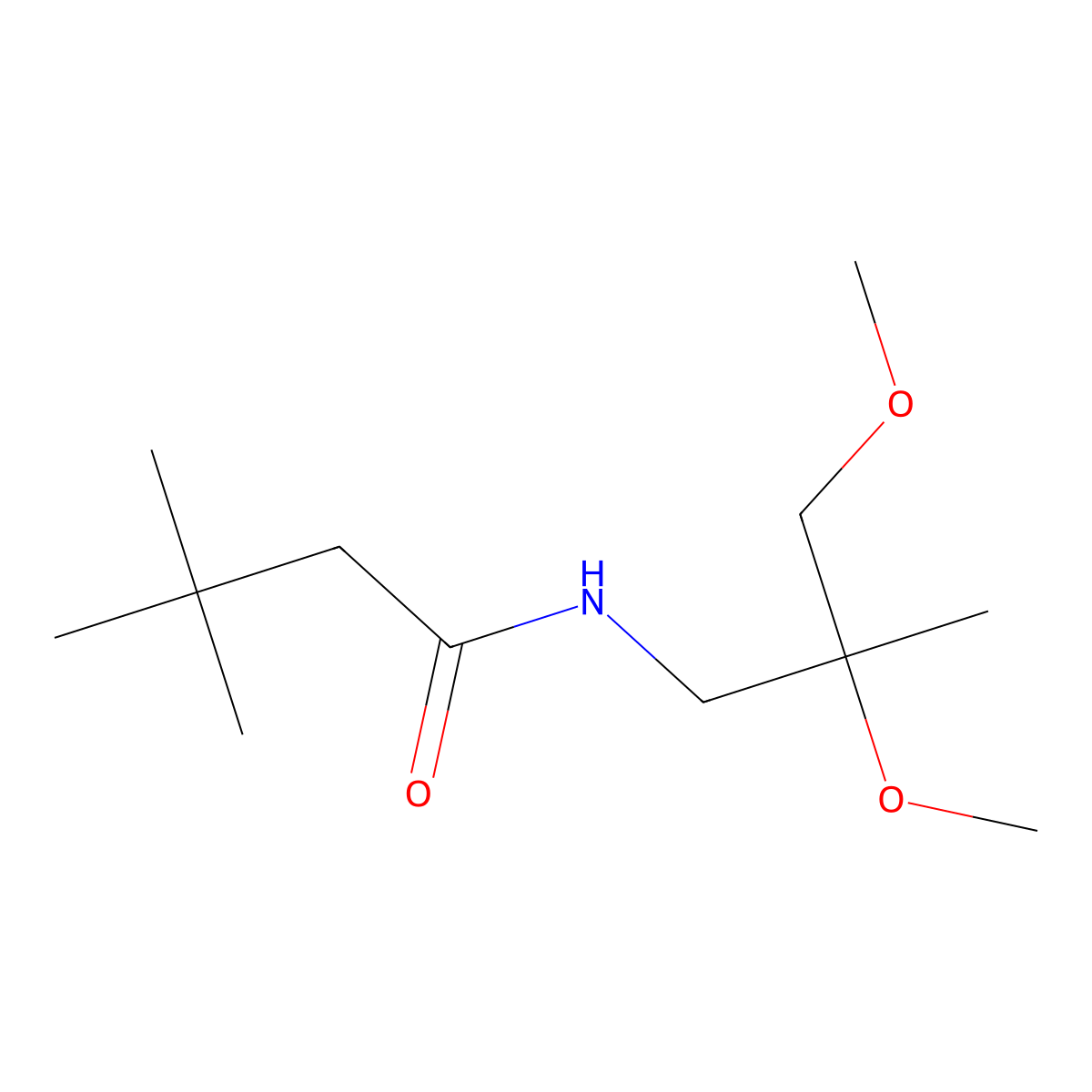 N-(2,3-dimethoxy-2-methylpropyl)-3,3-dimethylbutanamide molecular structure, CAS 2034242-01-6