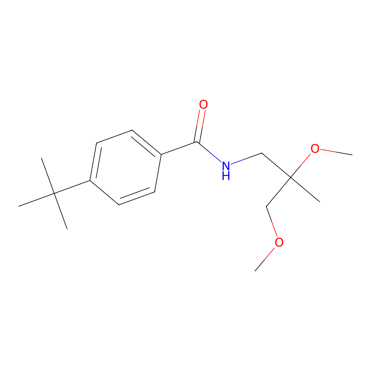 4-(tert-butyl)-N-(2,3-dimethoxy-2-methylpropyl)benzamide molecular structure, CAS 2034242-19-6