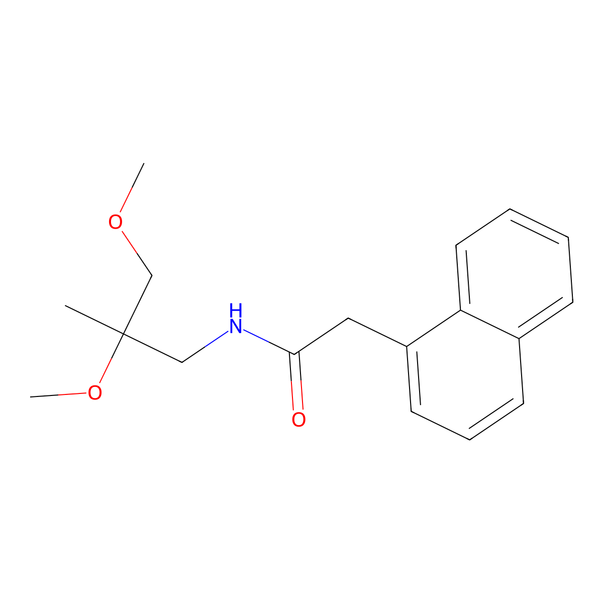 N-(2,3-dimethoxy-2-methylpropyl)-2-(naphthalen-1-yl)acetamide molecular structure, CAS 2034242-30-1