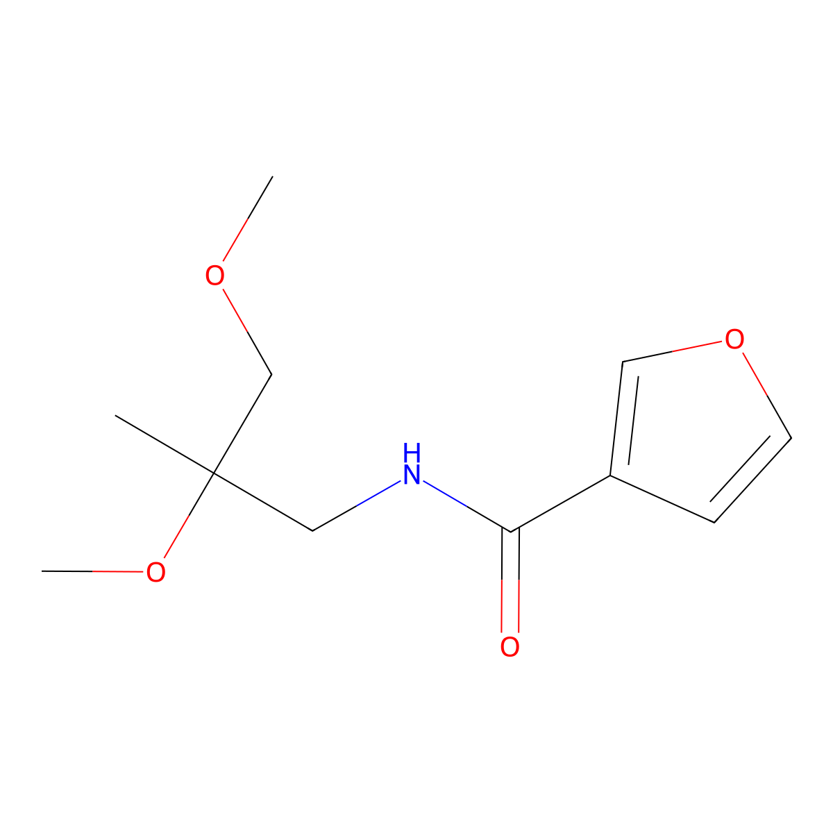 N-(2,3-dimethoxy-2-methylpropyl)furan-3-carboxamide molecular structure, CAS 2034242-45-8