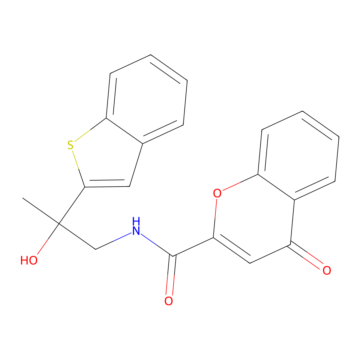 N-(2-(benzo[b]thiophen-2-yl)-2-hydroxypropyl)-4-oxo-4H-chromene-2-carboxamide molecular structure, CAS 2034242-64-1