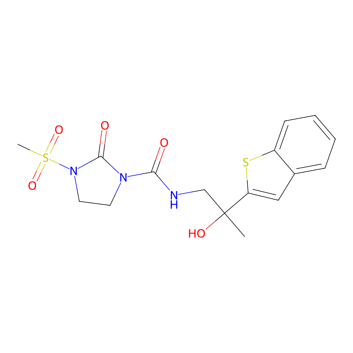 N-(2-(benzo[b]thiophen-2-yl)-2-hydroxypropyl)-3-(methylsulfonyl)-2-oxoimidazolidine-1-carboxamide molecular structure, CAS 2034242-86-7