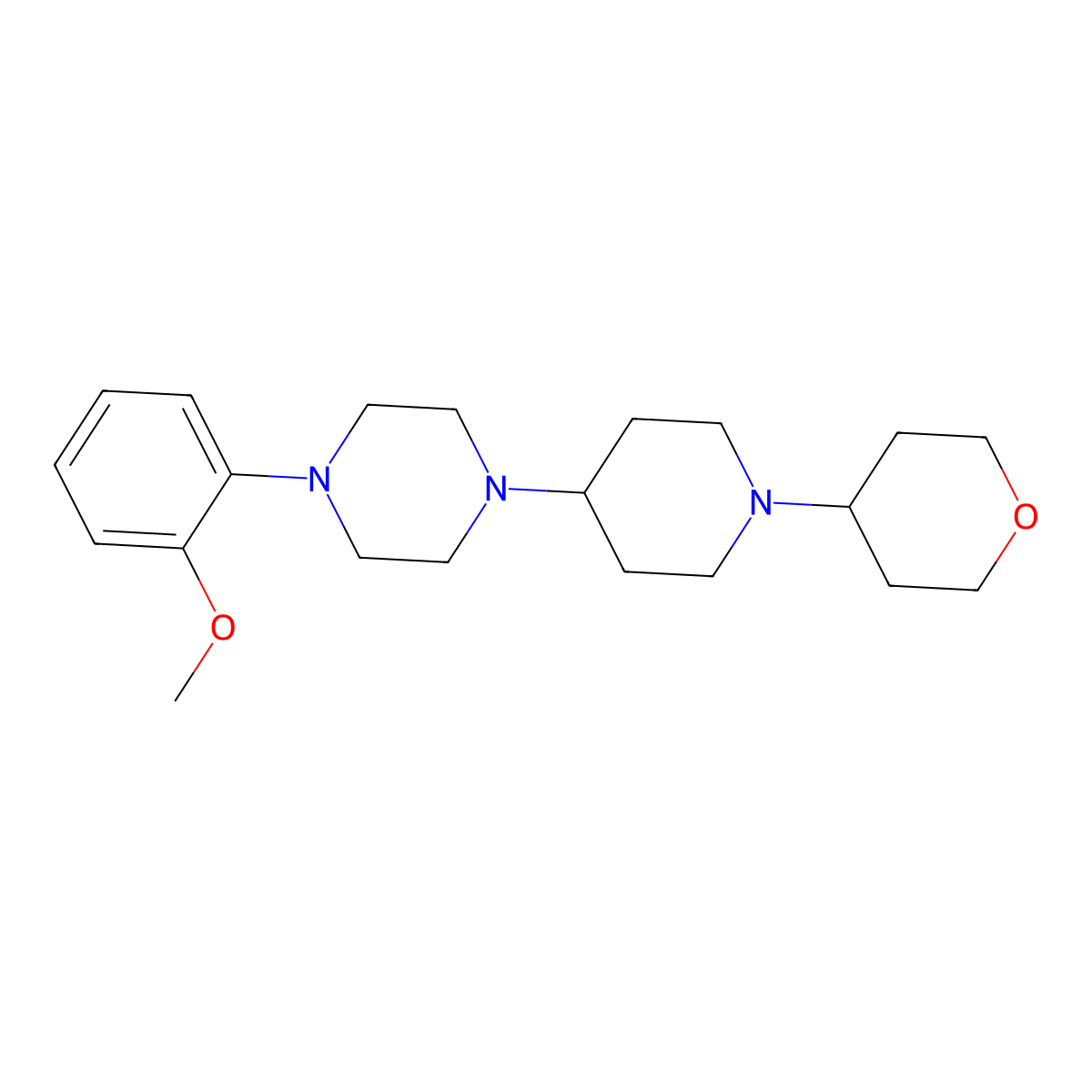 1-(2-Methoxyphenyl)-4-[1-(oxan-4-yl)piperidin-4-yl]piperazine molecular structure, CAS 2034243-73-5