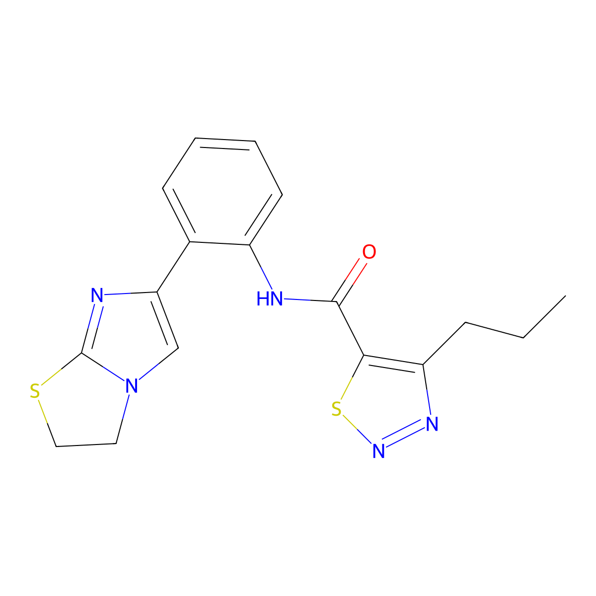 N-(2-(2,3-dihydroimidazo[2,1-b]thiazol-6-yl)phenyl)-4-propyl-1,2,3-thiadiazole-5-carboxamide molecular structure, CAS 2034244-18-1