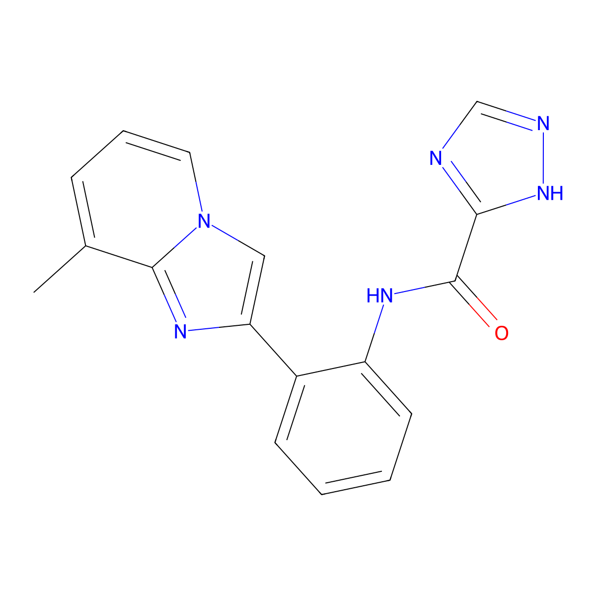 N-(2-{8-methylimidazo[1,2-a]pyridin-2-yl}phenyl)-1H-1,2,4-triazole-5-carboxamide molecular structure, CAS 2034244-24-9