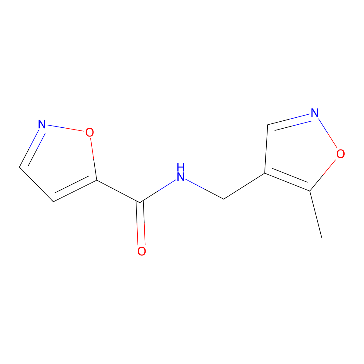 N-((5-methylisoxazol-4-yl)methyl)isoxazole-5-carboxamide molecular structure, CAS 2034245-34-4