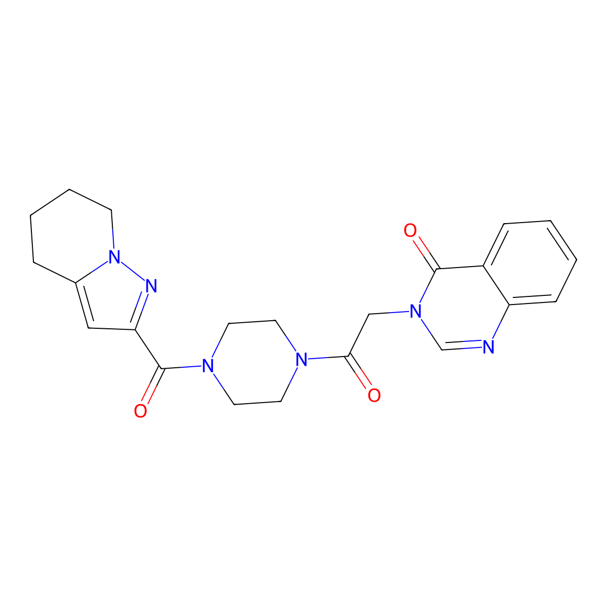 3-(2-oxo-2-(4-(4,5,6,7-tetrahydropyrazolo[1,5-a]pyridine-2-carbonyl)piperazin-1-yl)ethyl)quinazolin-4(3H)-one molecular structure, CAS 2034245-39-9