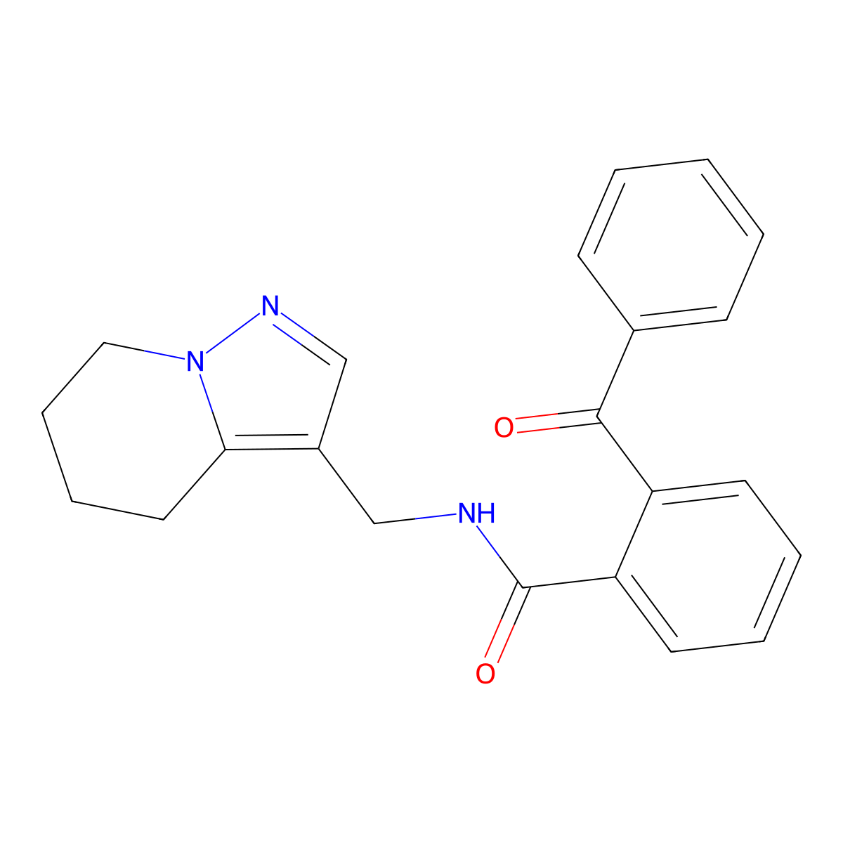 2-benzoyl-N-((4,5,6,7-tetrahydropyrazolo[1,5-a]pyridin-3-yl)methyl)benzamide molecular structure, CAS 2034245-84-4