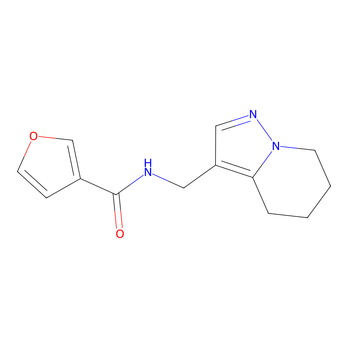 N-((4,5,6,7-tetrahydropyrazolo[1,5-a]pyridin-3-yl)methyl)furan-3-carboxamide molecular structure, CAS 2034245-99-1