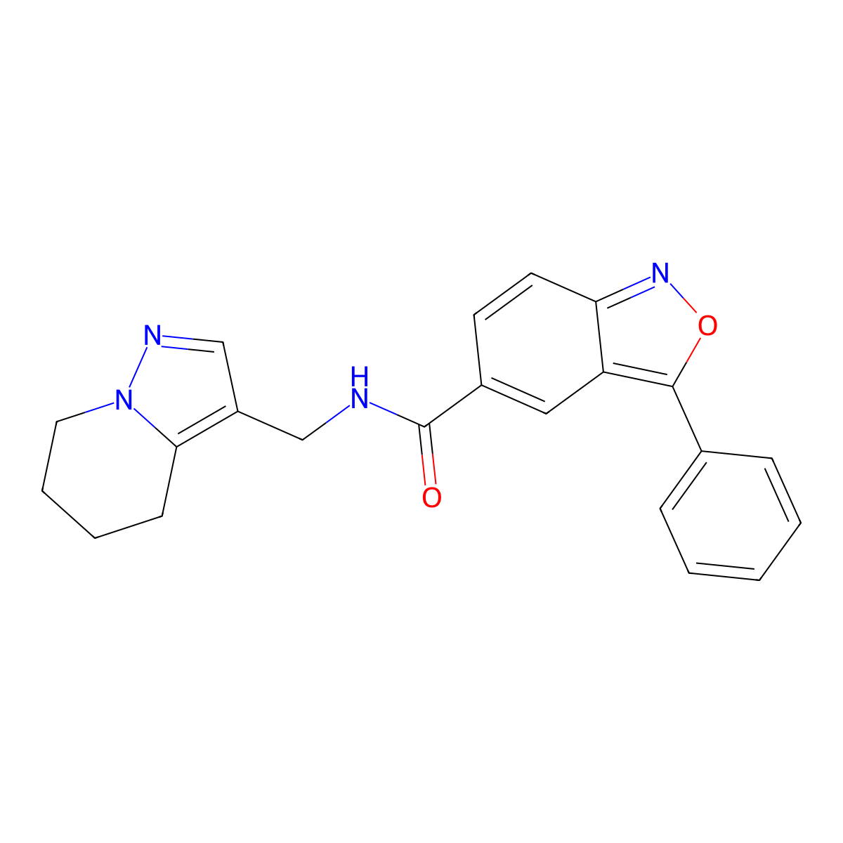 3-phenyl-N-((4,5,6,7-tetrahydropyrazolo[1,5-a]pyridin-3-yl)methyl)benzo[c]isoxazole-5-carboxamide molecular structure, CAS 2034246-00-7