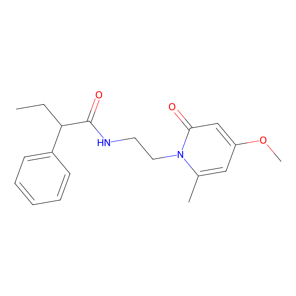N-(2-(4-methoxy-6-methyl-2-oxopyridin-1(2H)-yl)ethyl)-2-phenylbutanamide molecular structure, CAS 2034246-22-3