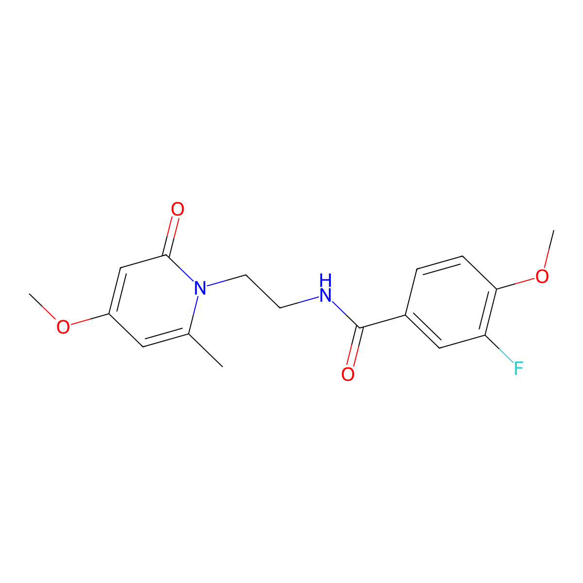 3-fluoro-4-methoxy-N-(2-(4-methoxy-6-methyl-2-oxopyridin-1(2H)-yl)ethyl)benzamide molecular structure, CAS 2034246-78-9