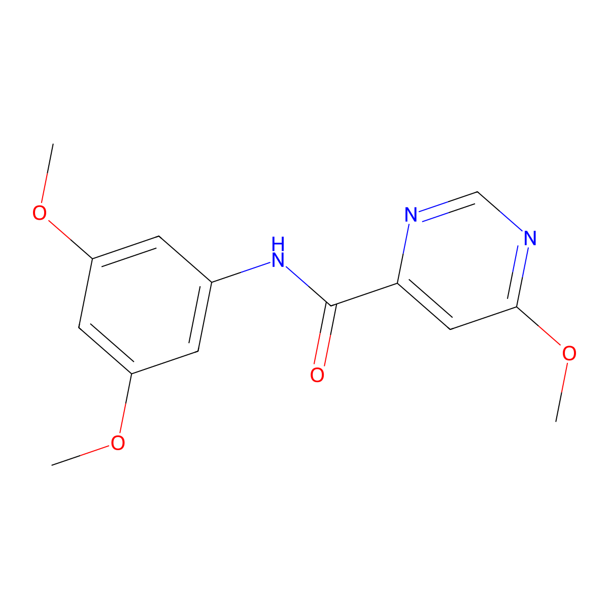 N-(3,5-dimethoxyphenyl)-6-methoxypyrimidine-4-carboxamide molecular structure, CAS 2034247-87-3