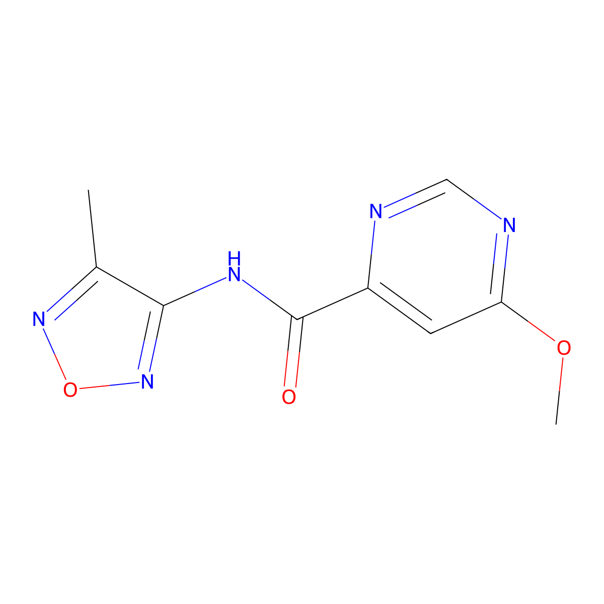 6-methoxy-N-(4-methyl-1,2,5-oxadiazol-3-yl)pyrimidine-4-carboxamide molecular structure, CAS 2034248-79-6