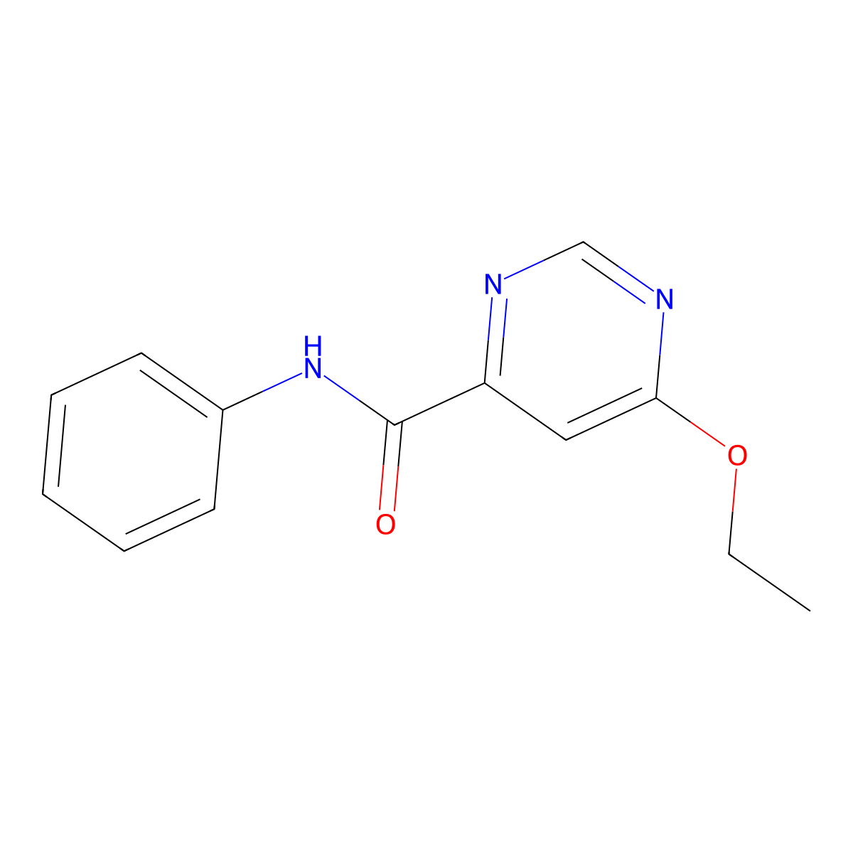 6-ethoxy-N-phenylpyrimidine-4-carboxamide molecular structure, CAS 2034249-17-5