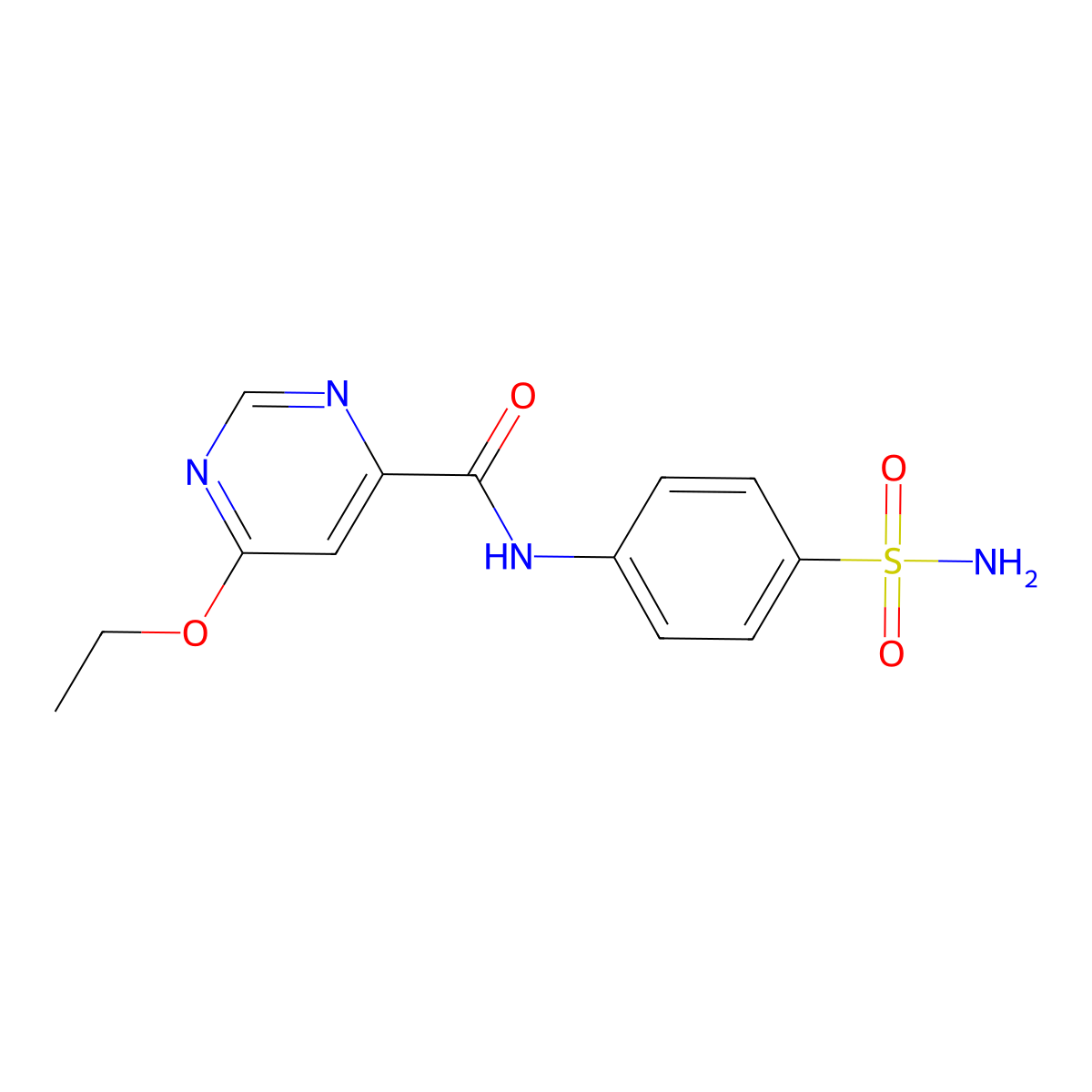 6-ethoxy-N-(4-sulfamoylphenyl)pyrimidine-4-carboxamide molecular structure, CAS 2034249-41-5