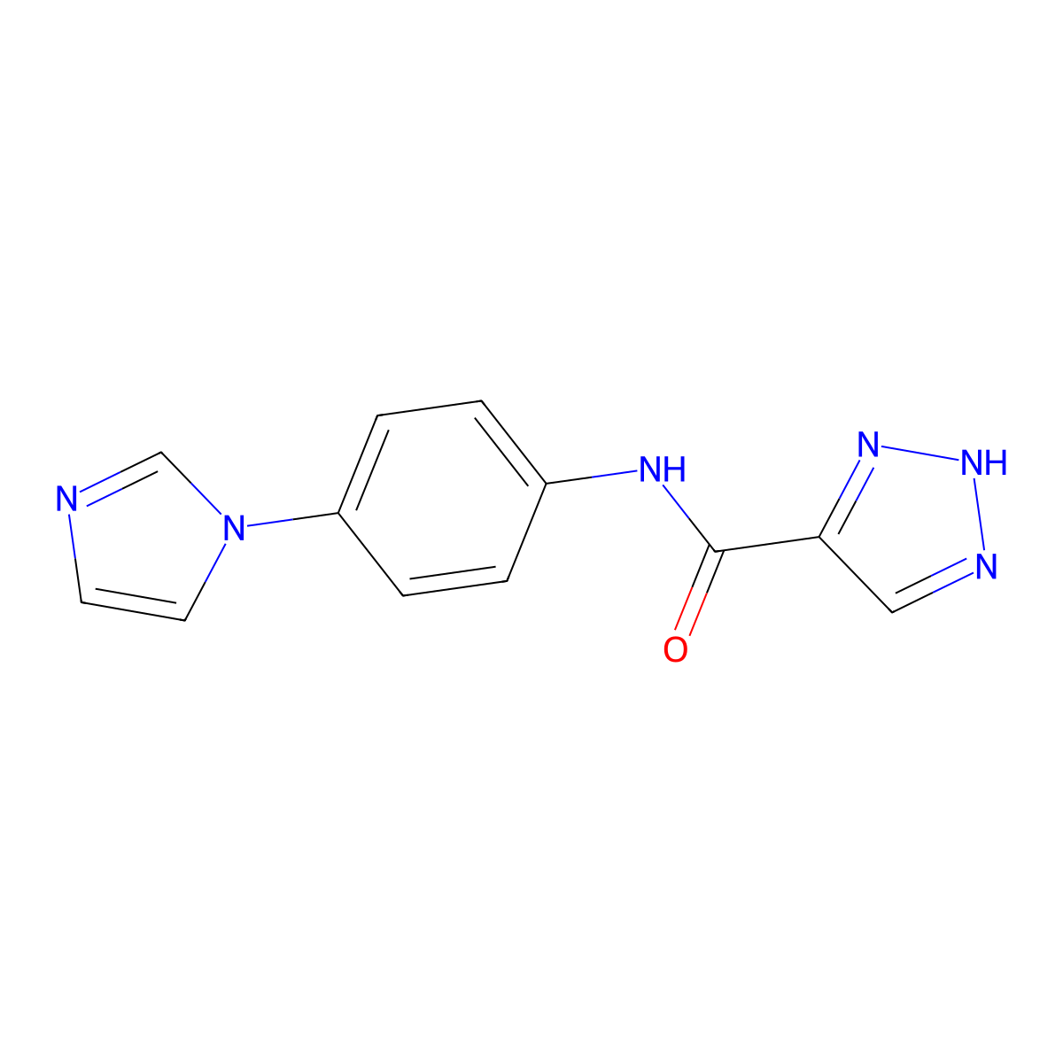 N-(4-(1H-imidazol-1-yl)phenyl)-1H-1,2,3-triazole-5-carboxamide molecular structure, CAS 2034250-06-9