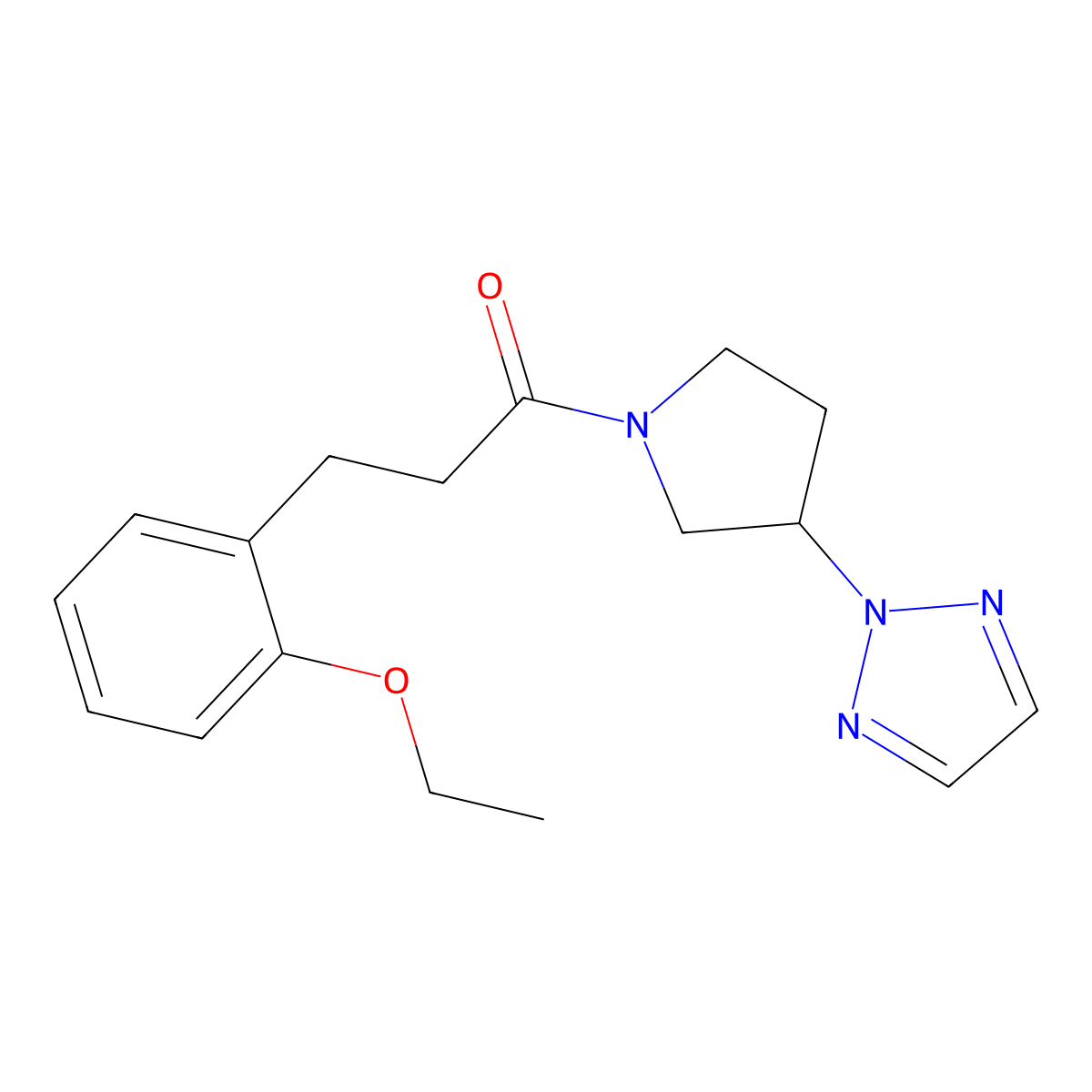 1-(3-(2H-1,2,3-triazol-2-yl)pyrrolidin-1-yl)-3-(2-ethoxyphenyl)propan-1-one molecular structure, CAS 2034250-50-3