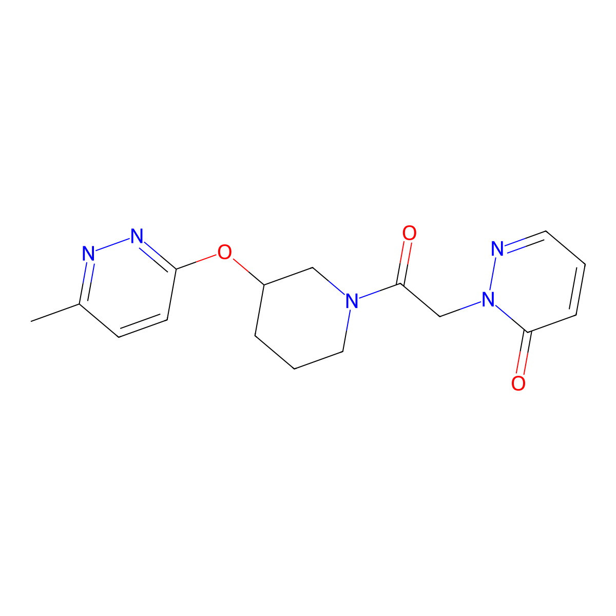 2-(2-(3-((6-methylpyridazin-3-yl)oxy)piperidin-1-yl)-2-oxoethyl)pyridazin-3(2H)-one molecular structure, CAS 2034251-13-1